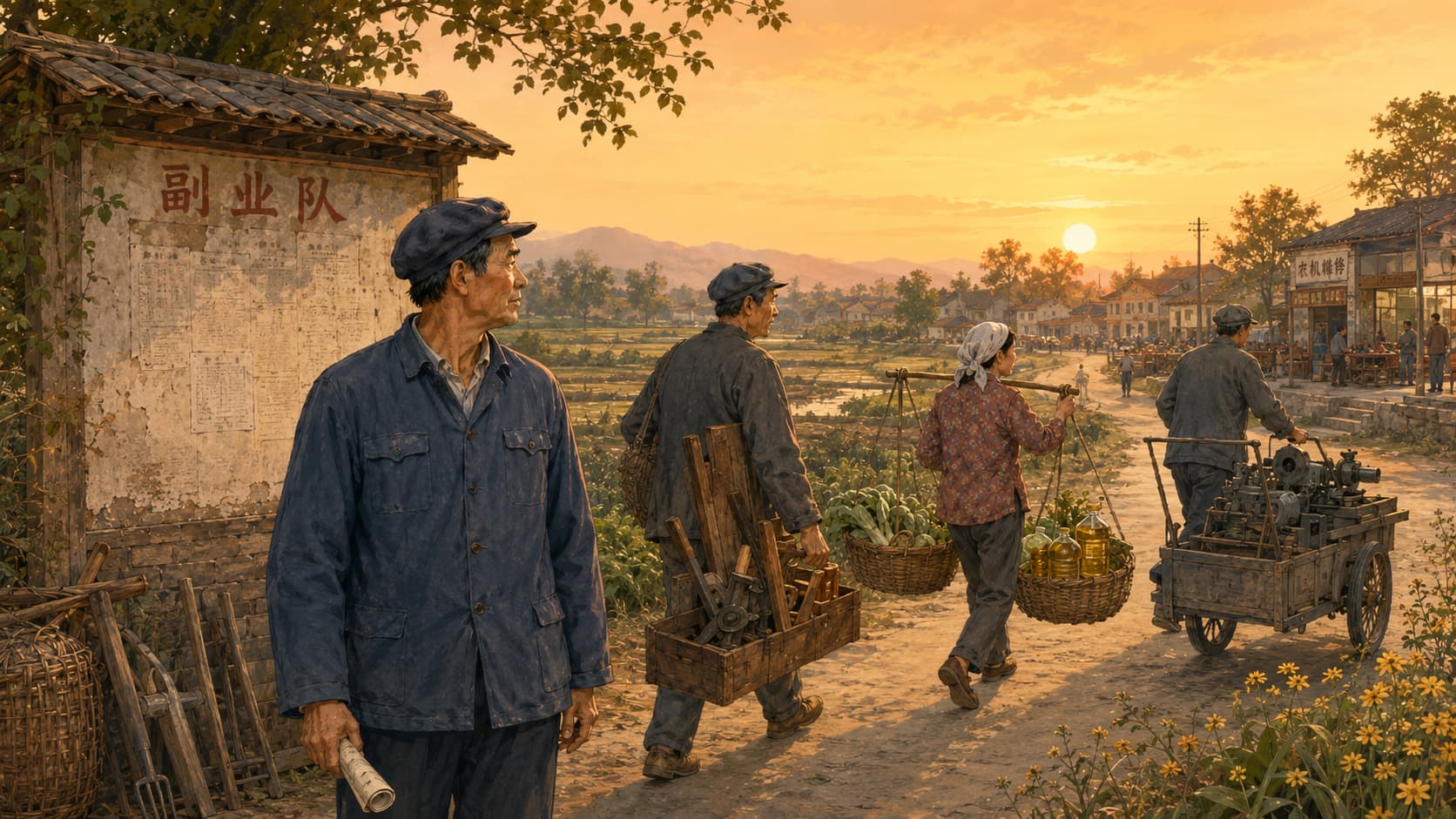 政策变化之后，副业队渐渐散去，许多人带着手艺和胆识，走向了新的营生。