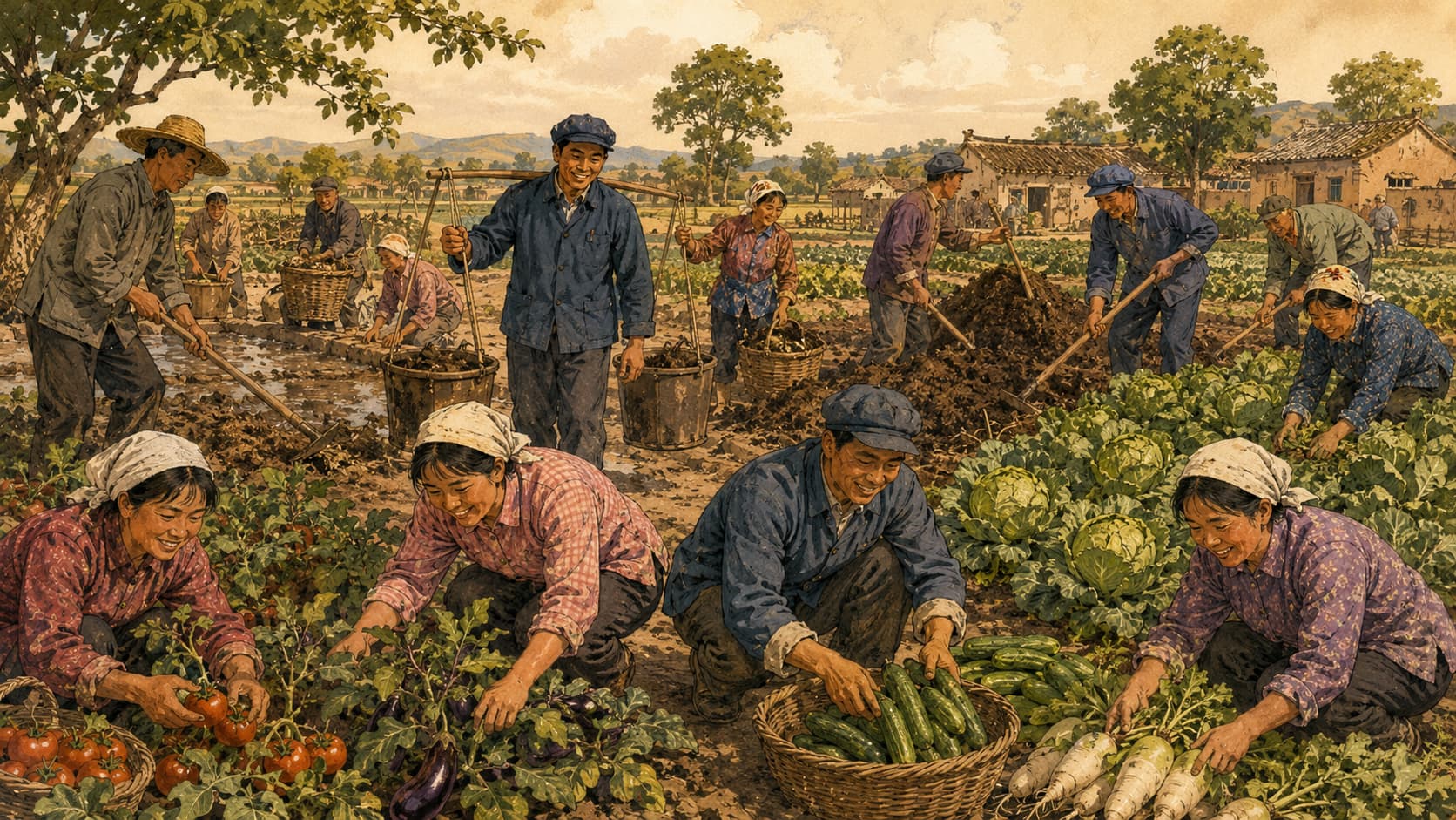 菜园里的集体劳作与绿色记忆