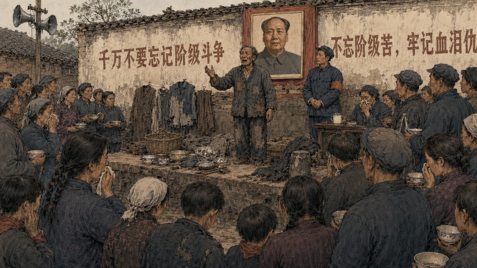 台上诉苦,台下动情