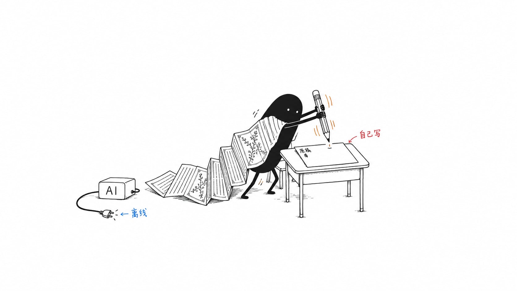 离开 AI,才见笔下真功夫